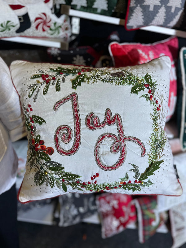 2024 ONLY PRE-ORDER: TRADITIONAL JOY PILLOW (SQUARE 20"x20")-Two Turtle Doves Australia