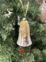 WHITE, GOLD & SILVER DRIP BELL - GQAM311-Two Turtle Doves Australia