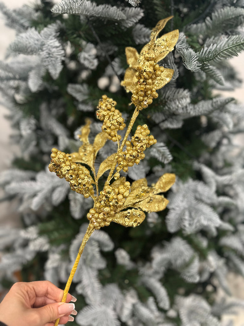 2024 PRE-ORDER: GOLD LAUREL LEAF STEM 66CM-Two Turtle Doves Australia
