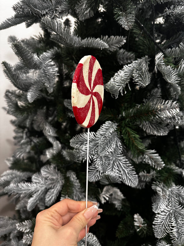 RED AND WHITE LOLLIPOP ON STICK-Two Turtle Doves Australia