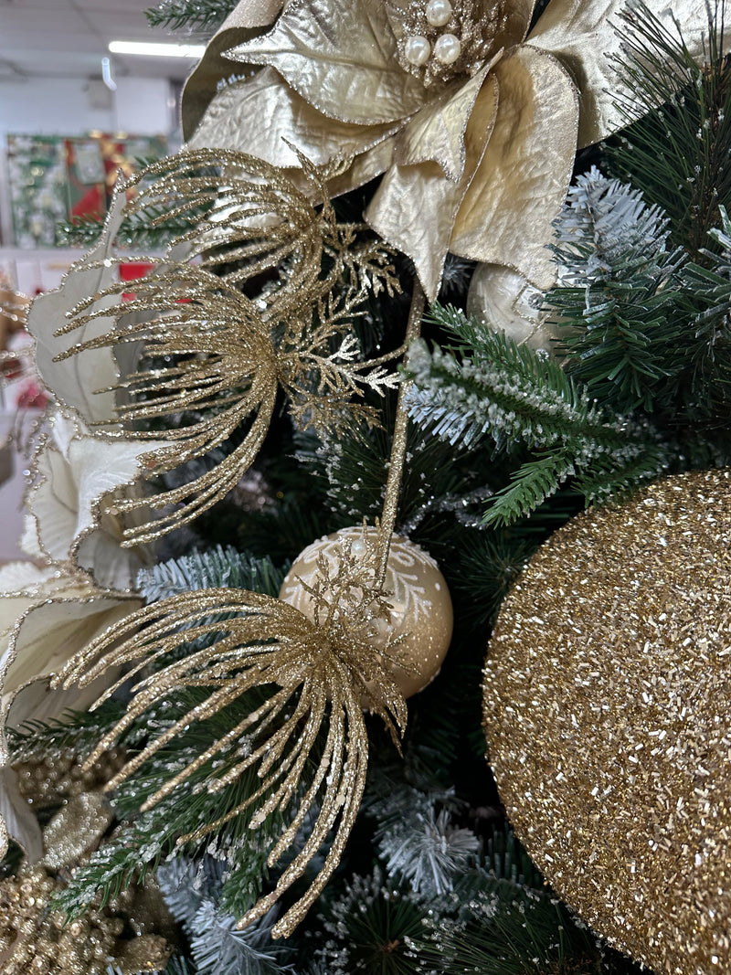 2024 PRE-ORDER: CHAMPAGNE GLITTER QUEEN ANNE PICK, 60CM-Two Turtle Doves Australia