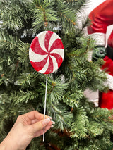 RED AND WHITE LOLLIPOP ON STICK-Two Turtle Doves Australia