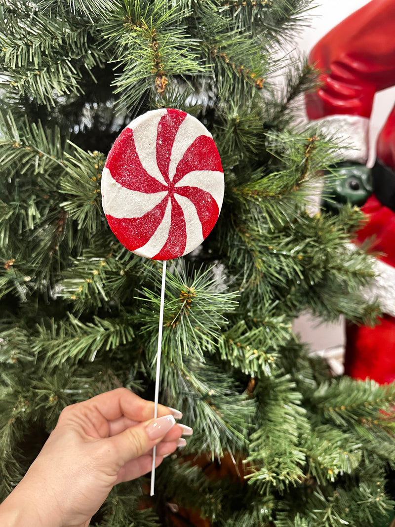 RED AND WHITE LOLLIPOP ON STICK-Two Turtle Doves Australia