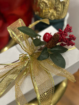 RED BERRY WITH PINE CONE PICK-Two Turtle Doves Australia