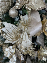 2024 PRE-ORDER: CHAMPAGNE GLITTER QUEEN ANNE PICK, 60CM-Two Turtle Doves Australia