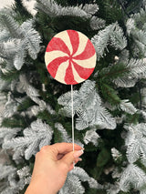 RED AND WHITE LOLLIPOP ON STICK-Two Turtle Doves Australia