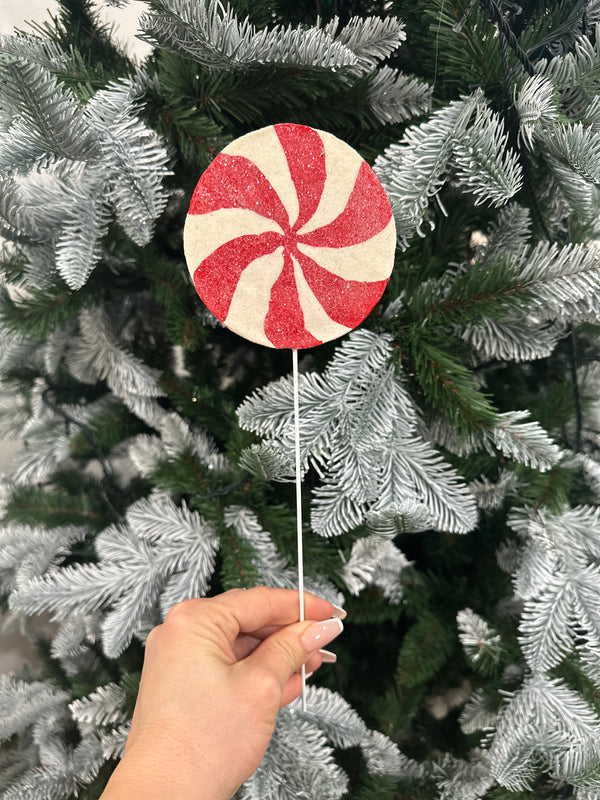 RED AND WHITE LOLLIPOP ON STICK-Two Turtle Doves Australia