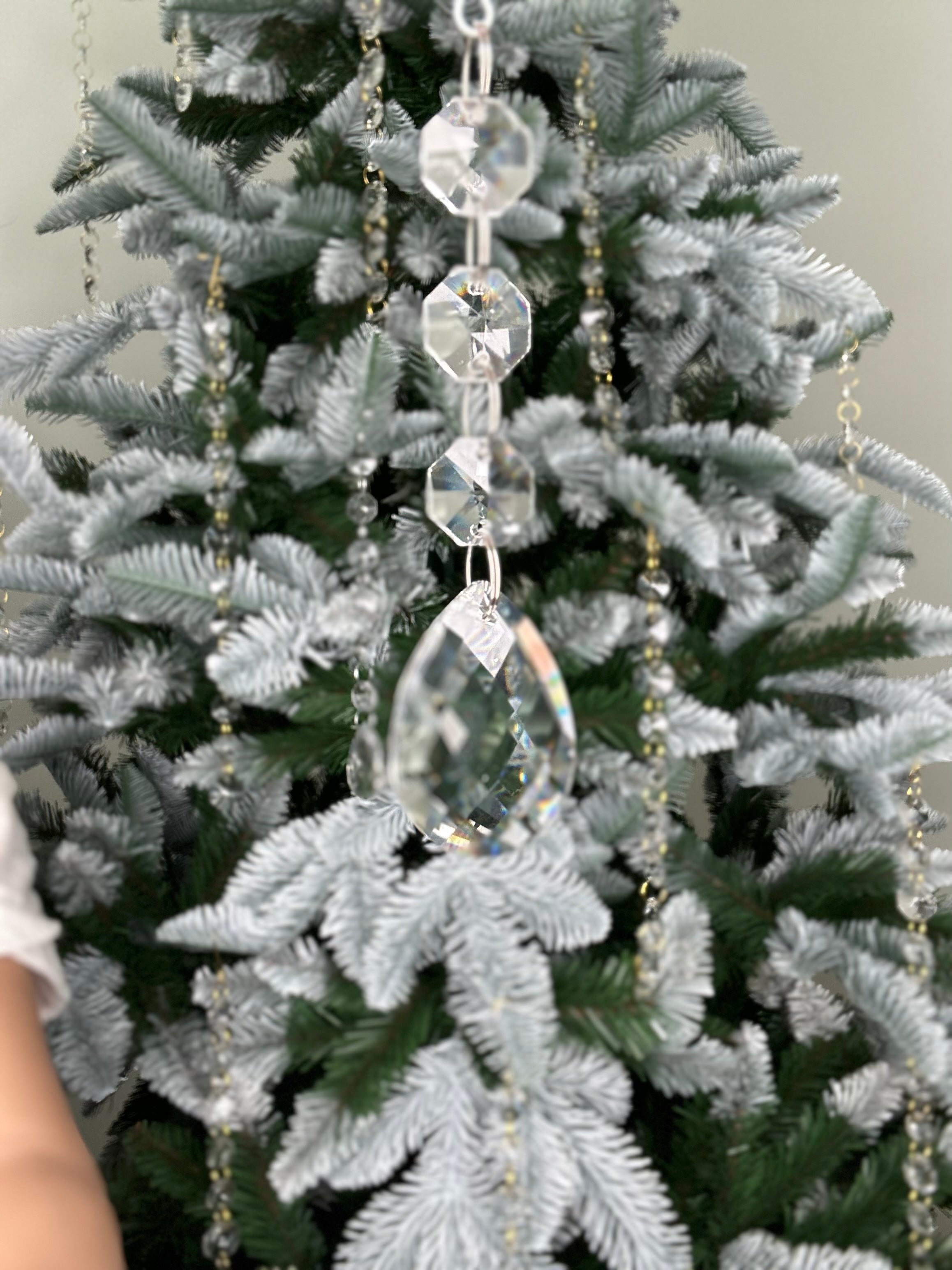 SHORT GLASS & SILVER TEARDROP HANGING DROP (SHORT, PACK OF 5) – Two ...