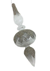 SILVER ENCRUSTED FINIAL (ROUND) - MA063-Two Turtle Doves Australia