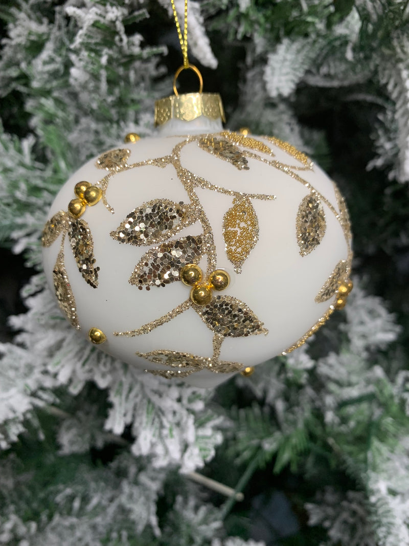 WHITE, GOLD & SILVER LEAF ONION - JQAM434-Two Turtle Doves Australia