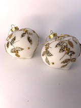 WHITE, GOLD & SILVER LEAF ONION - JQAM434-Two Turtle Doves Australia
