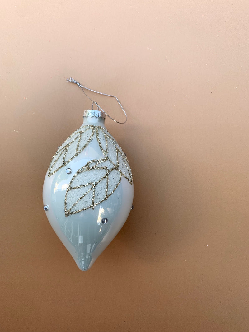 WHITE LEAF LONG DROP - JQAM353-Two Turtle Doves Australia