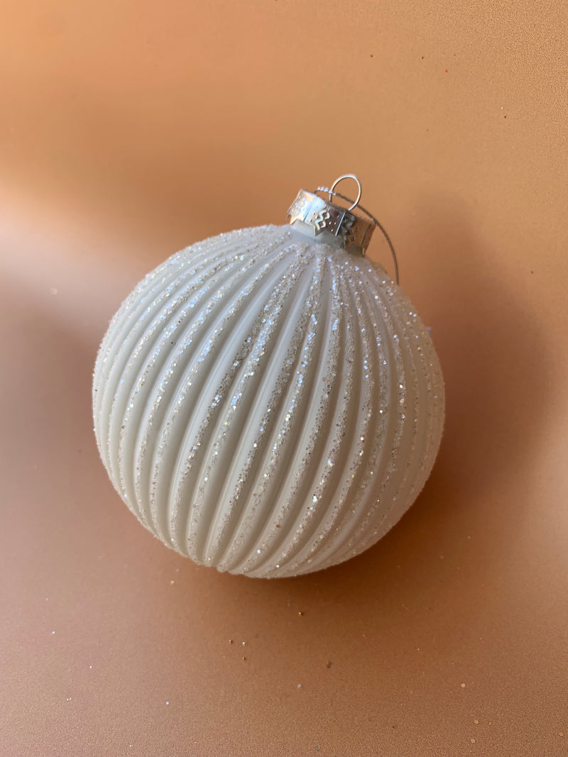WHITE STRIPED BALL JQAM374-Two Turtle Doves Australia