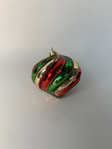 RED, GREEN & GOLD SWIRL DROP - GQAM214-Two Turtle Doves Australia