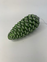 GREEN GLASS PINECONE SHAPED - GQAM119-Two Turtle Doves Australia