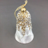 WHITE, GOLD & SILVER DRIP BELL - GQAM311-Two Turtle Doves Australia