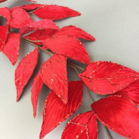 RED LEAF GARLAND - GGF147-Two Turtle Doves Australia