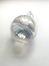 CLEAR, IRIDESCENT, SWIRL IRID BALL - GQAM081-Two Turtle Doves Australia