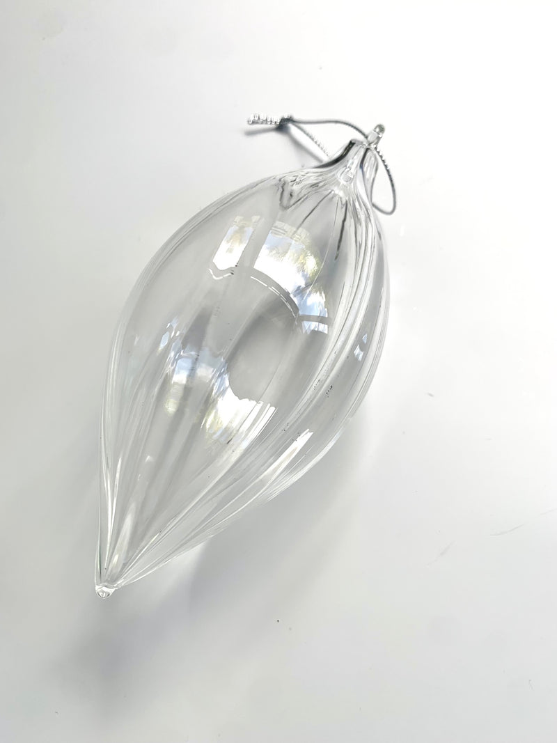 CLEAR, GLASS DROP HANGING - GQAM034-Two Turtle Doves Australia