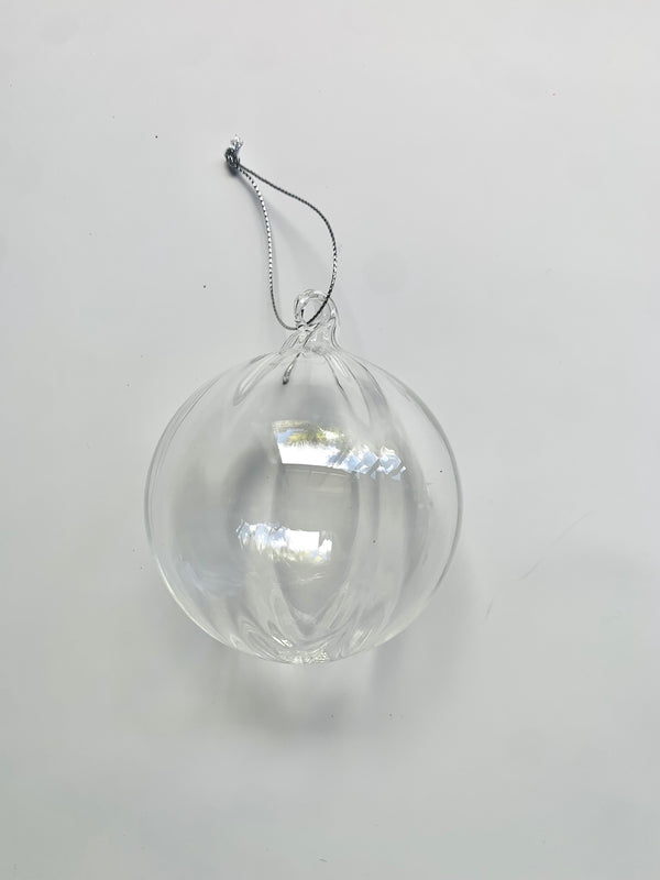 CLEAR GLASS BALL - GQAM437-Two Turtle Doves Australia